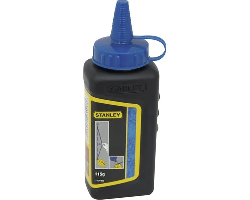 STANLEY Slaglijnpoeder Blauw, 115 Gr 4 STANLEY Slaglijnpoeder Blauw, 115 Gr - Afbeelding 2