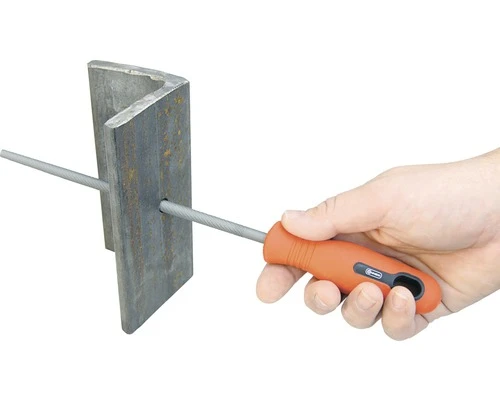 CONNEX Vijl Rond Halfzoet Met Hecht, 200 Mm 4 CONNEX Vijl Rond Halfzoet Met Hecht, 200 Mm - Afbeelding 2