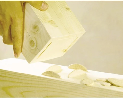 WOLFCRAFT Verbindingsplaatje Hout Maat 0, 50 Stuks 4 WOLFCRAFT Verbindingsplaatje Hout Maat 0, 50 Stuks - Afbeelding 2