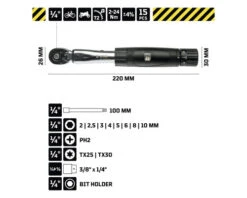 WGB Momentsleutelset 1/4" Incl. Bits -Rubi Shop DV 8 10391527 02 4c DE 20210318111655