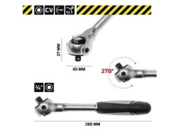 WGB Ratelsleutel 1/4" Omschakelbaar - 270° Kop -Rubi Shop DV 8 10391530 02 4c DE 20210318104800