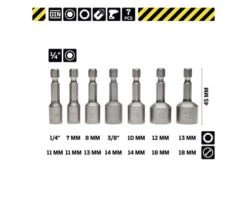 WGB Doppenset 1/4" Met Magneet, 7-delig -Rubi Shop DV 8 10391535 03 4c DE 20210318121653