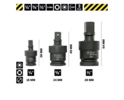 WGB Krachtdoppenset 1/4"+3/8"+1/2", 3-delig -Rubi Shop DV 8 10391547 03 4c DE 20210318121753