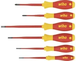 WIHA Schroevendraaierset SoftFinish Electric SlimFix, 6-delig