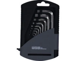 WGB Stiftsleutelset Binnenzeskant DIN 2936, 9-delig