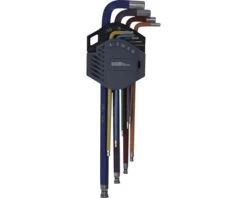 WGB Stiftsleutelset Binnenzeskant Kogelkop, 9-delig