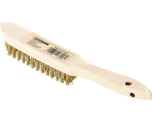 LESSMANN Handborstel Messingdraad Golvend 4-rijen 3 LESSMANN Handborstel Messingdraad Golvend 4-rijen