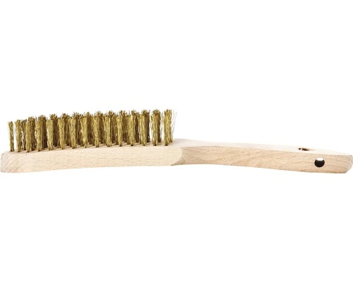LESSMANN Handborstel Messingdraad Golvend 4-rijen 4 LESSMANN Handborstel Messingdraad Golvend 4-rijen - Afbeelding 2