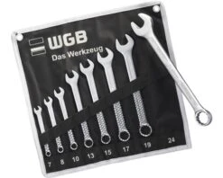 WGB Ringsteeksleutel Set In Roltas 8-delig