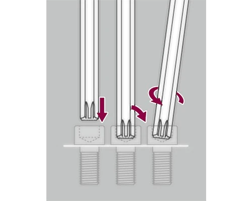 WGB Stiftsleutelset Binnenzeskant Met Tand 9-delig 6 WGB Stiftsleutelset Binnenzeskant Met Tand 9-delig - Afbeelding 4