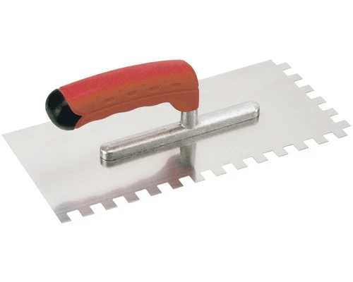 KAUFMANN Plakspaan RVS Getand 12 X 12 Mm Met Softgrip 3 KAUFMANN Plakspaan RVS Getand 12 X 12 Mm Met Softgrip