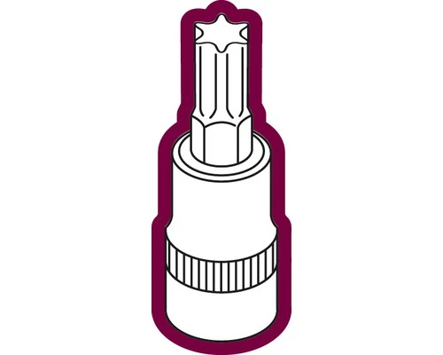 WGB Dopsleutel Torx 1/2" TX30 4 WGB Dopsleutel Torx 1/2" TX30 - Afbeelding 2