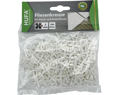 HUFA Voegkruisjes Wit 3 Mm 200 Stuks 4 HUFA Voegkruisjes Wit 3 Mm 200 Stuks - Afbeelding 2